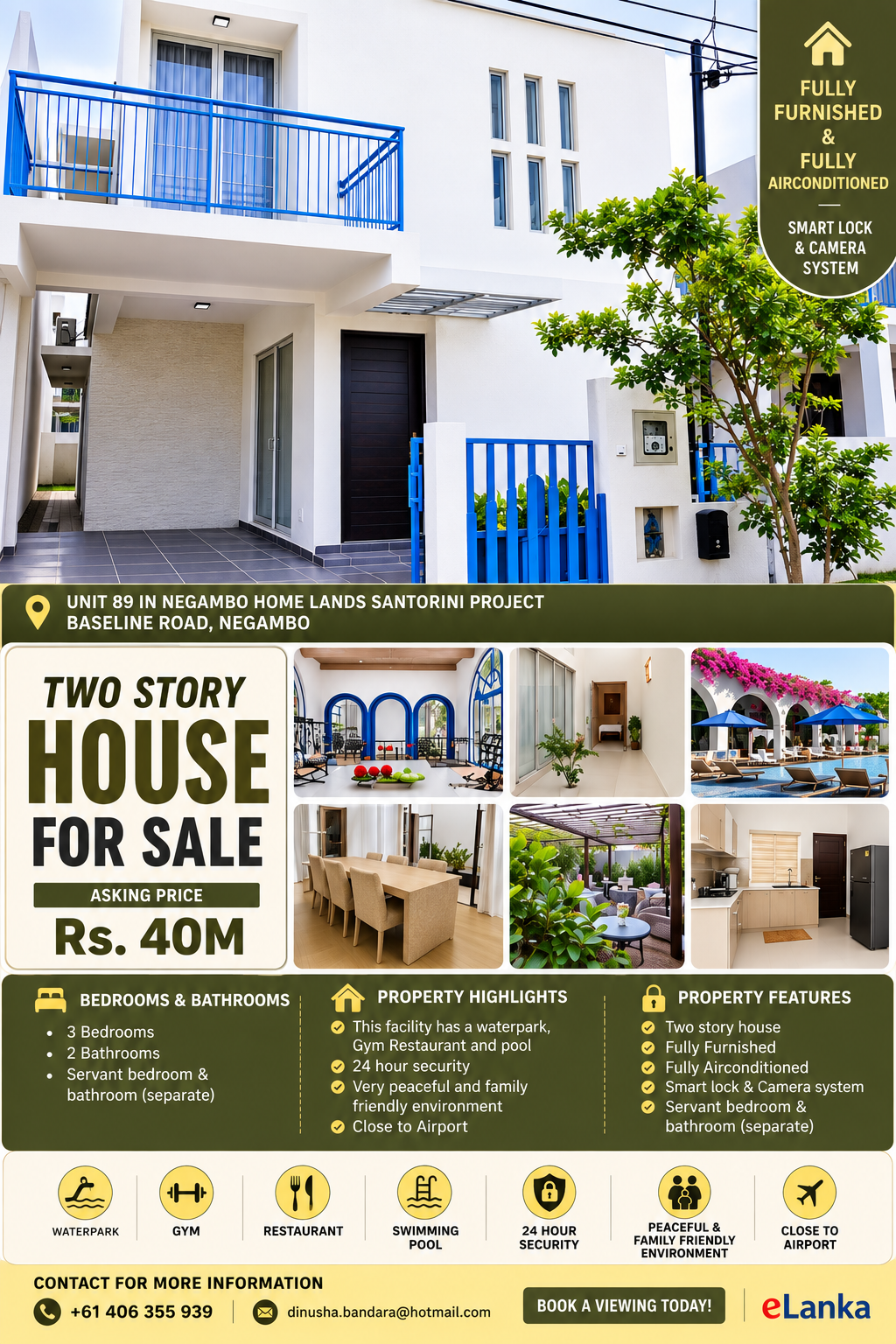 Two Story House for Sale in Negombo