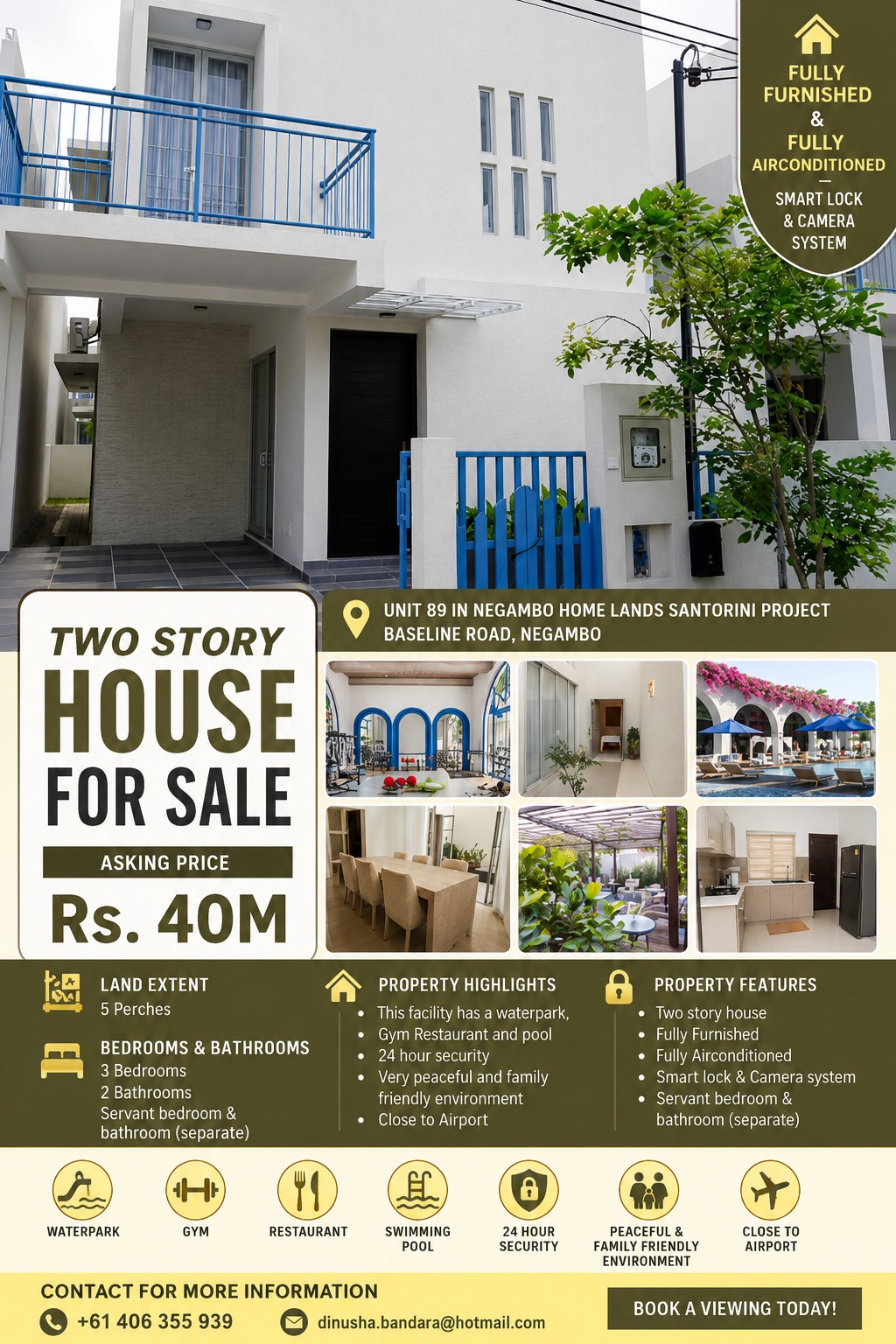Two Storey House for Sale in Negombo