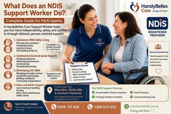 What Does an NDIS Support Worker Do? | HandyBelles Care