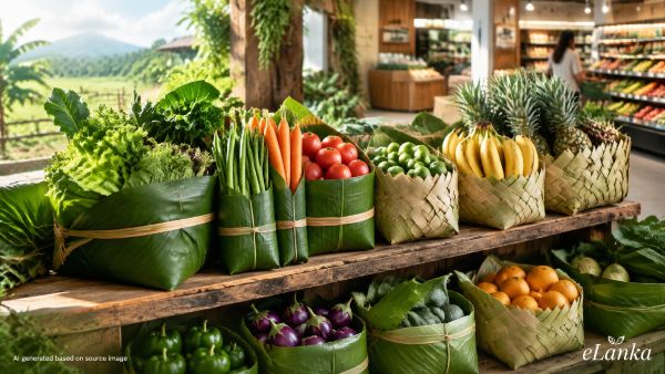Banana leaf sustainable packaging