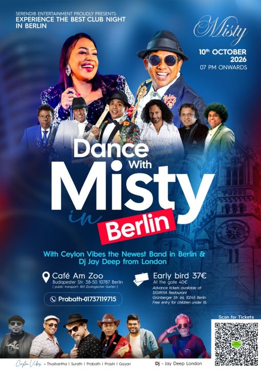Dance with Misty IN BERLIN - 10th OCTOBER 2026 - 07 PM ONWARDS