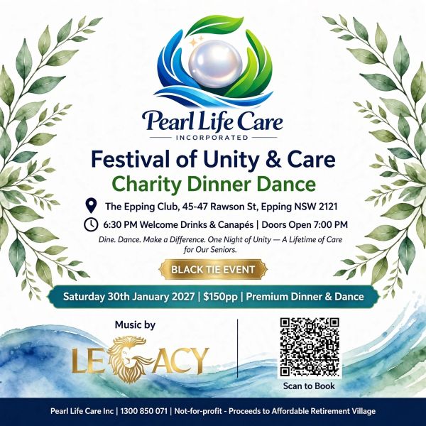 Festival of Unity & Care - Charity Dinner Dance -Saturday 30th January 2027- 630 PM ( Sydney Event)