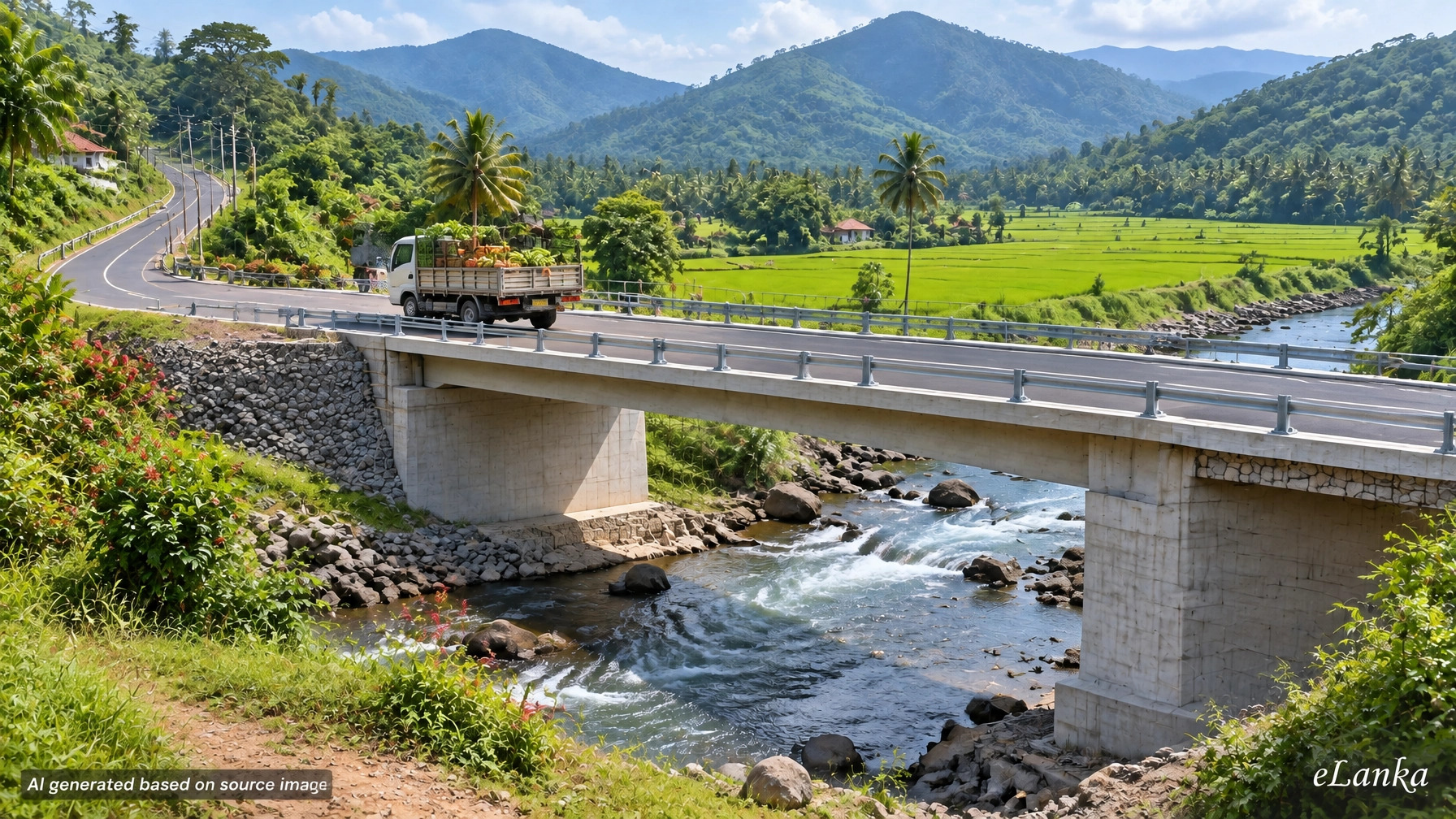 Moragahakanda Wellewala Bridge, India-funded bridge restoration, Sri Lanka bridge restoration, US$2.5 million bridge project, Cyclone Ditwah, Cyclone Ditwah recovery, Sri Lanka India cooperation, Moragahakanda Wellewala Road, rural infrastructure Sri Lanka, Sri Lanka infrastructure recovery, bridge reconstruction Sri Lanka, post-cyclone recovery, India Sri Lanka relations, rural connectivity Sri Lanka, Sri Lanka development projects