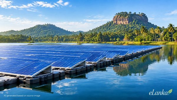 Sri Lanka floating solar power plant