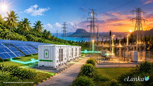 Sri Lanka grid-scale battery storage