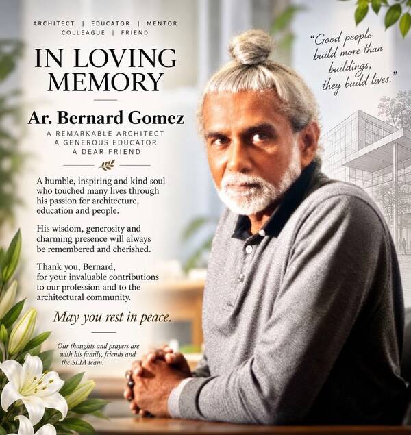 Tribute to Bernard Gomez from his fellow architects