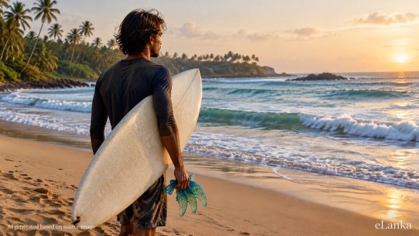 Sri Lanka's first surf fins made from recycled fishing nets showcase sustainable innovation through a collaboration between Lanka Upcycles and Phoenix Industries.