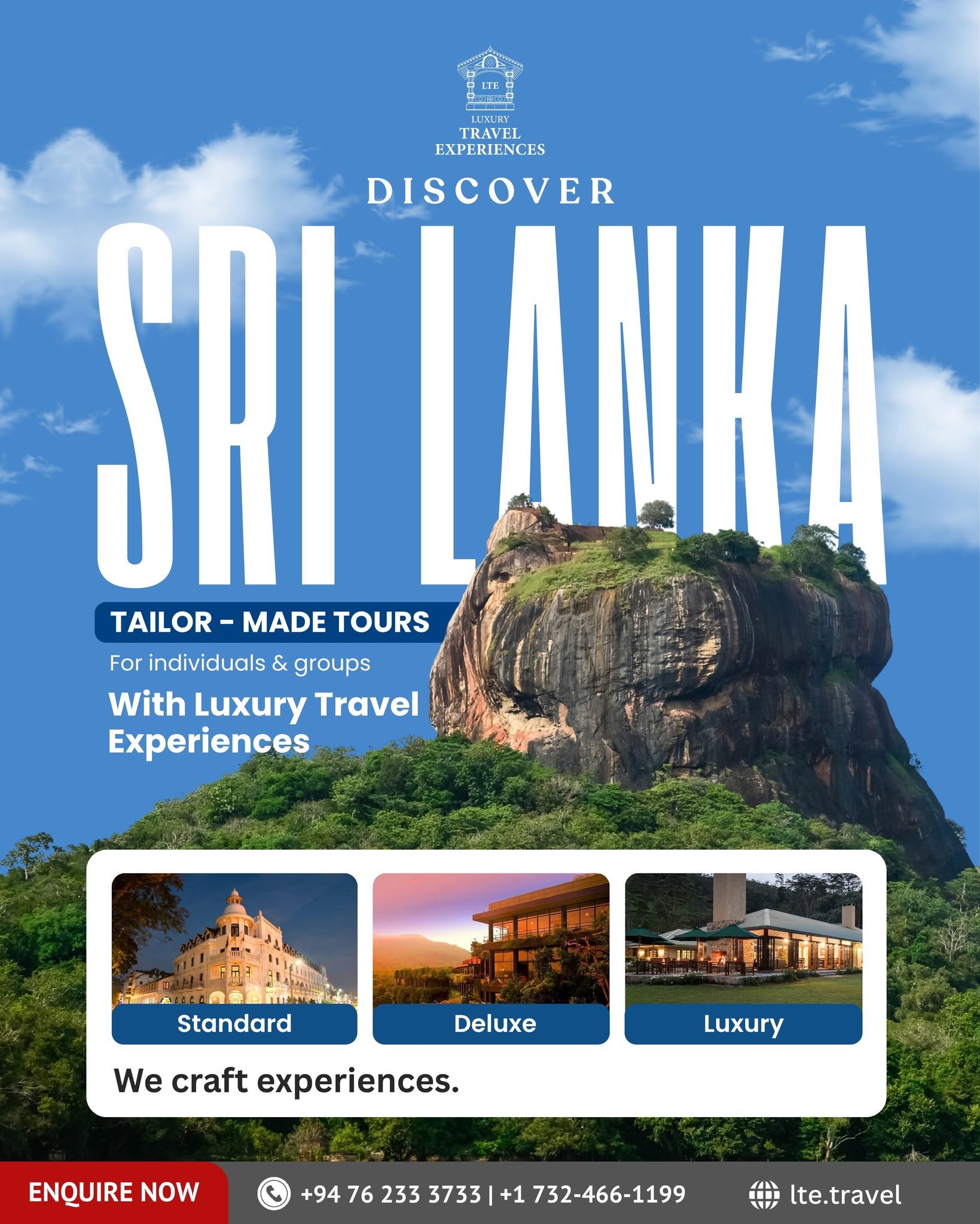 Beautiful luxury travel destination