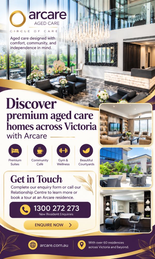 Premium Aged Care Homes Across Victoria | Arcare Aged Care