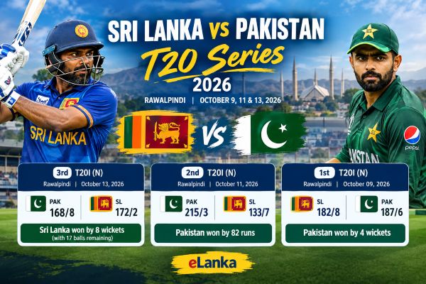 Sri Lanka vs Pakistan T20 Series 2026